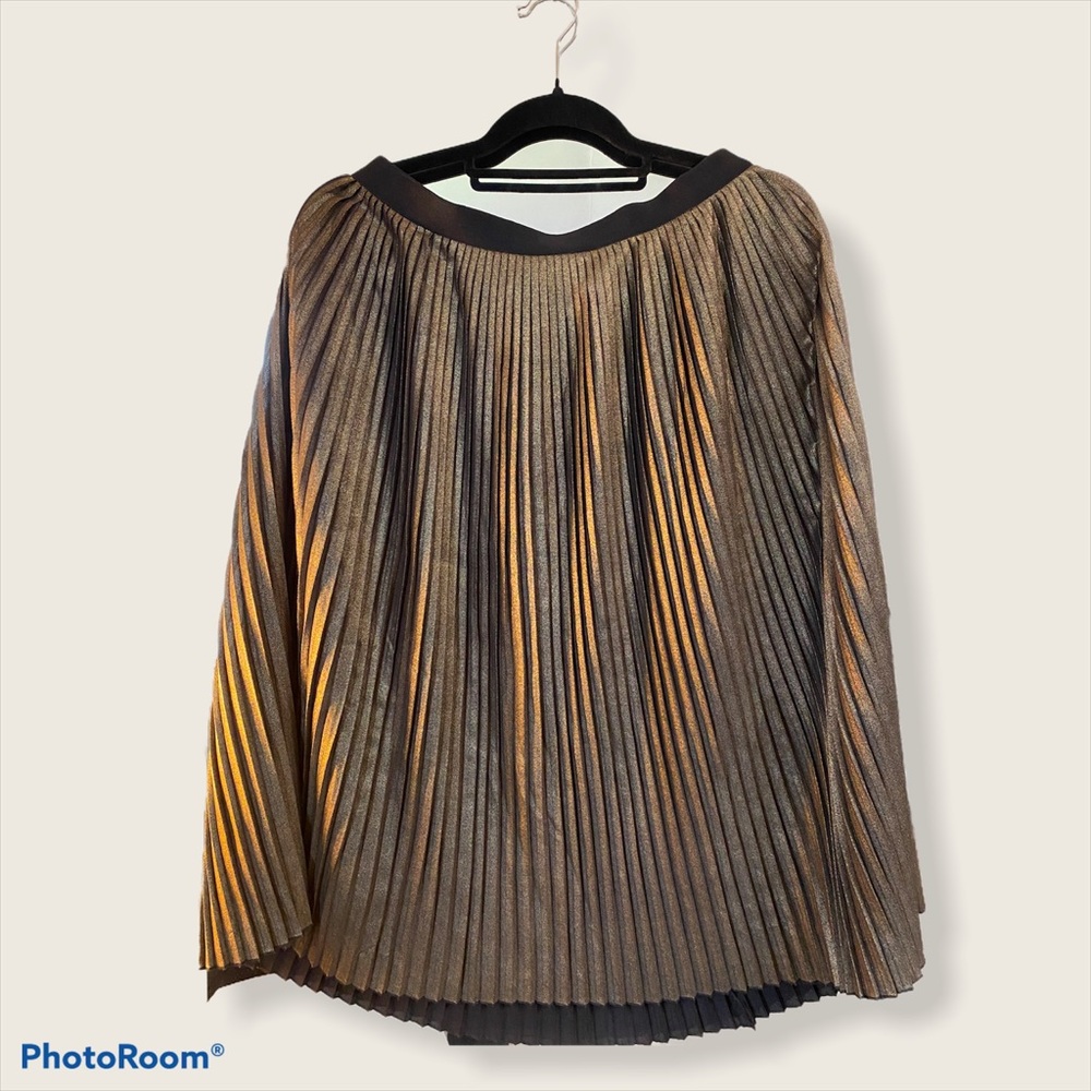 Black and Gold Pleated skirt